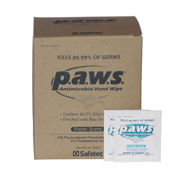 P.A.W.S. Personal Antimicrobial Wipe